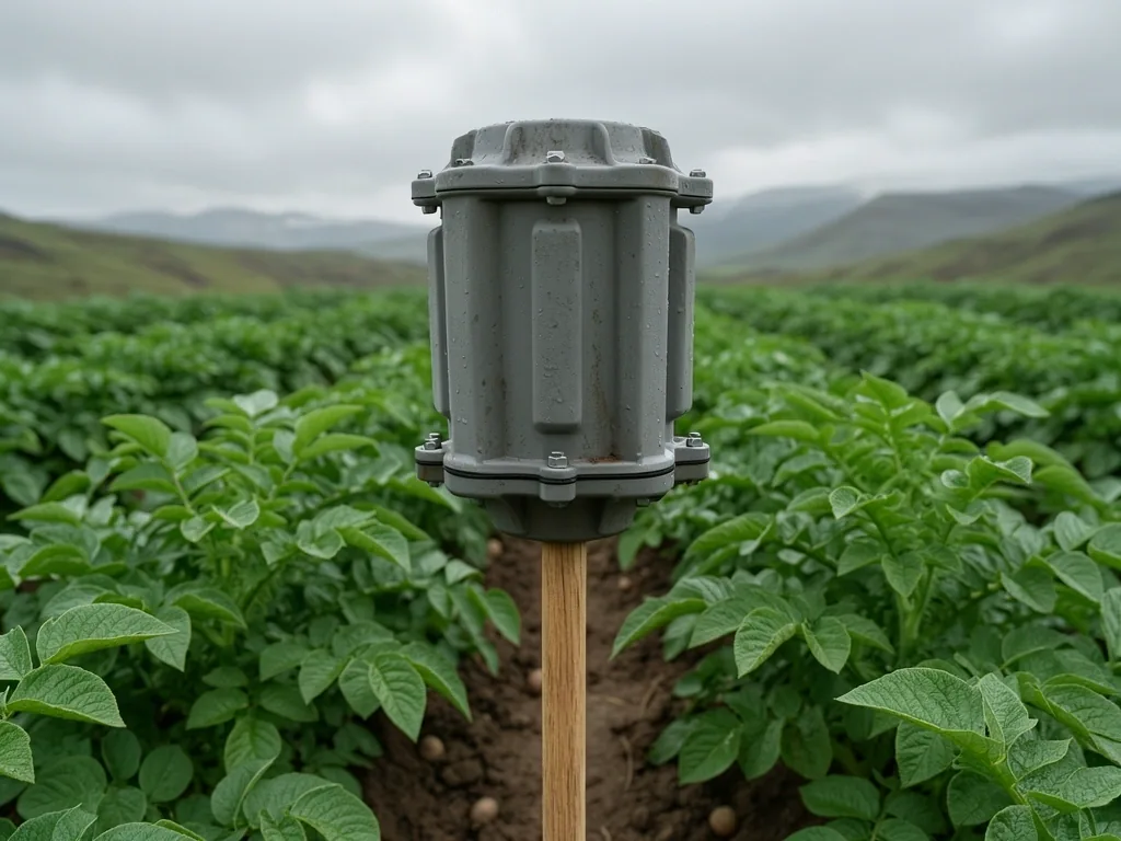 Sensor de suelo en campo